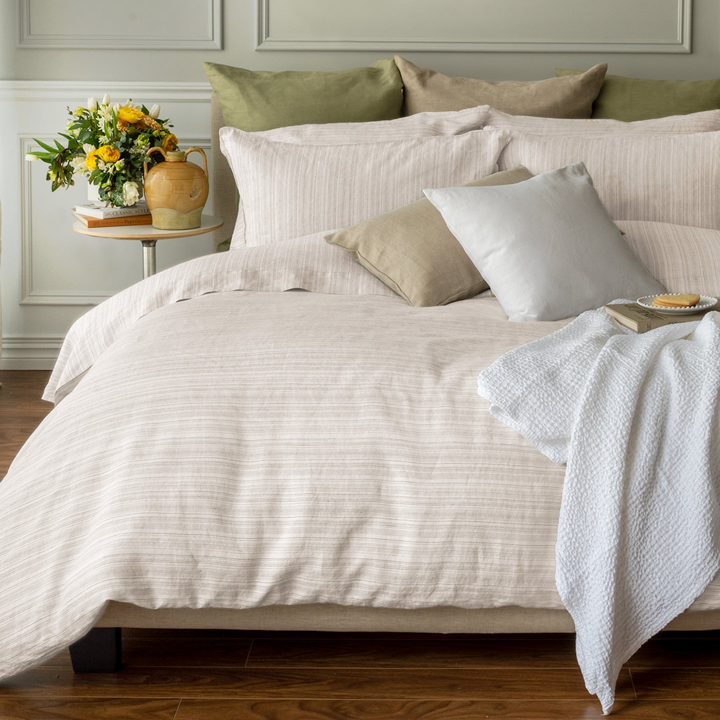 St Geneve Colette Stripe Duvet Cover